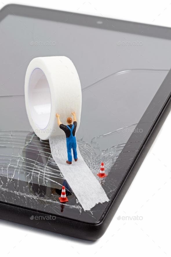 Repairing Touch Screen Stock Photo by gcpics PhotoDune